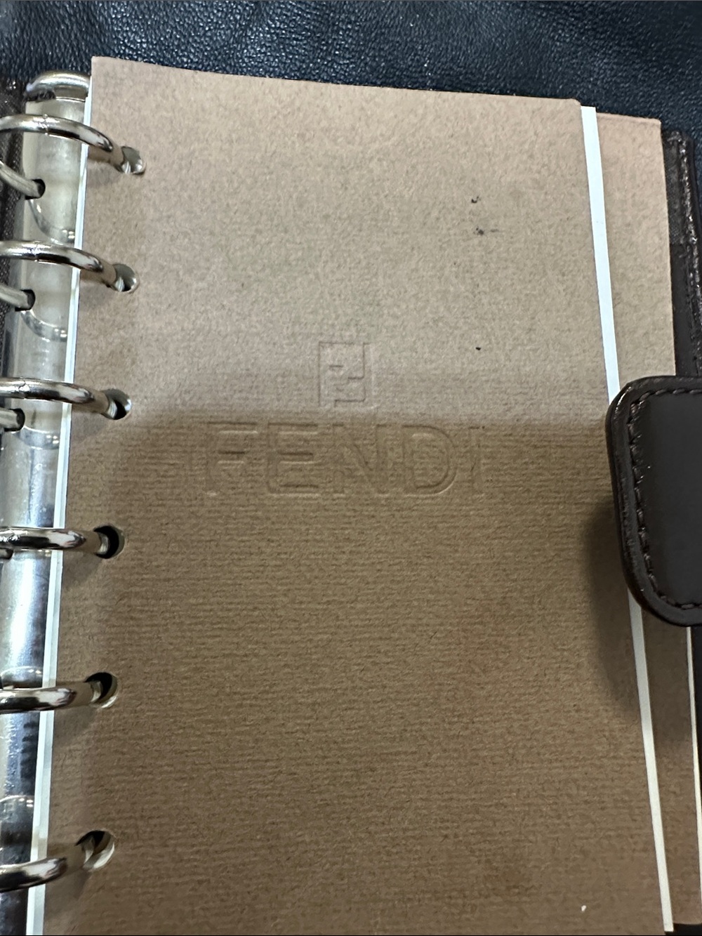 Fendi Brown Zucca FF Canvas Wallet with Leather Trim - Picture 8 of 12